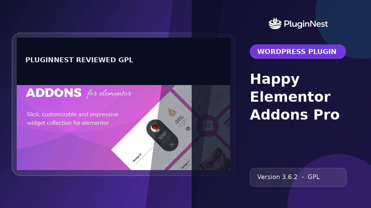 Happy Elementor Addons Pro product cover