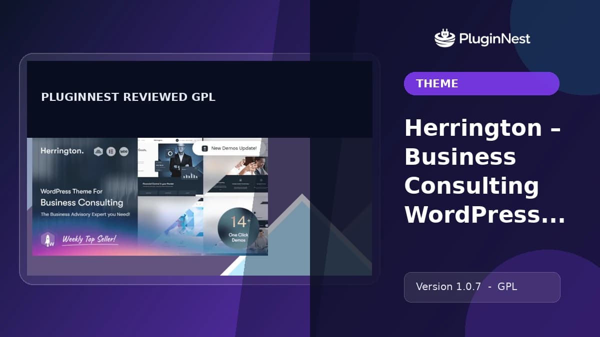 Herrington – Business Consulting WordPress Theme product cover
