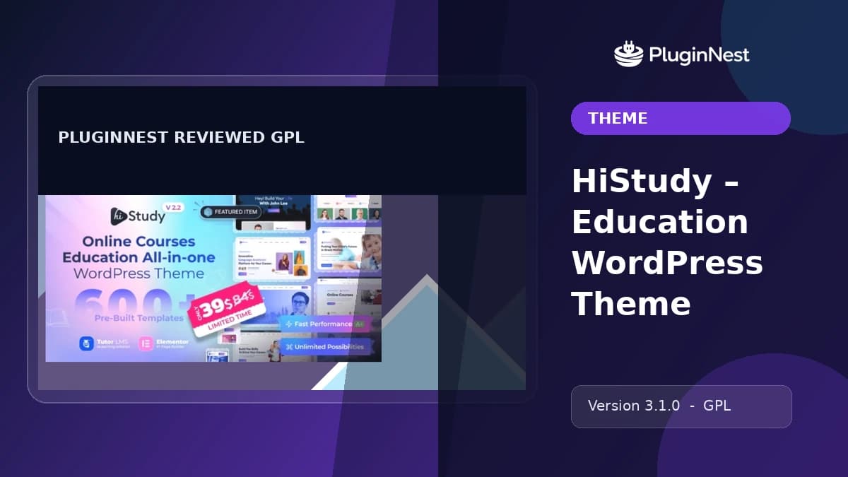 HiStudy – Education WordPress Theme product cover