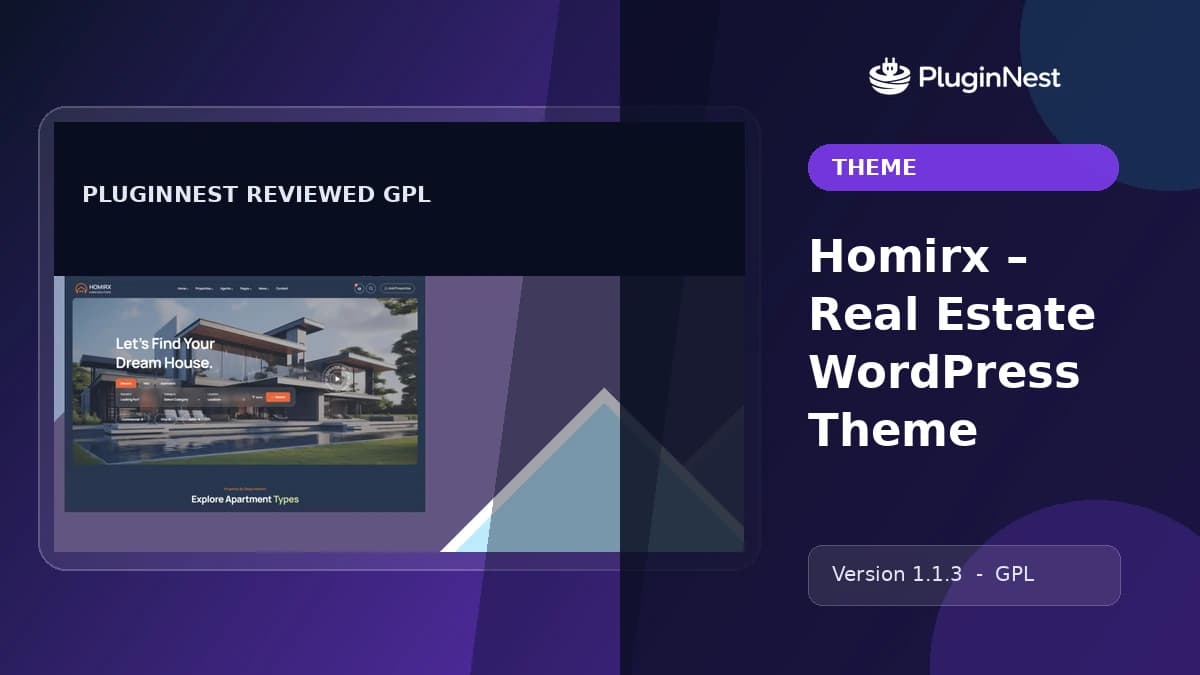 Homirx – Real Estate WordPress Theme product cover