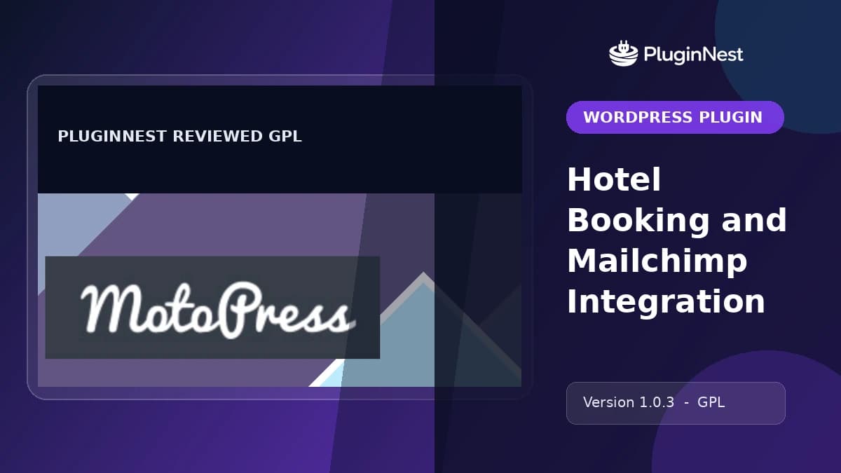 Hotel Booking and Mailchimp Integration product cover