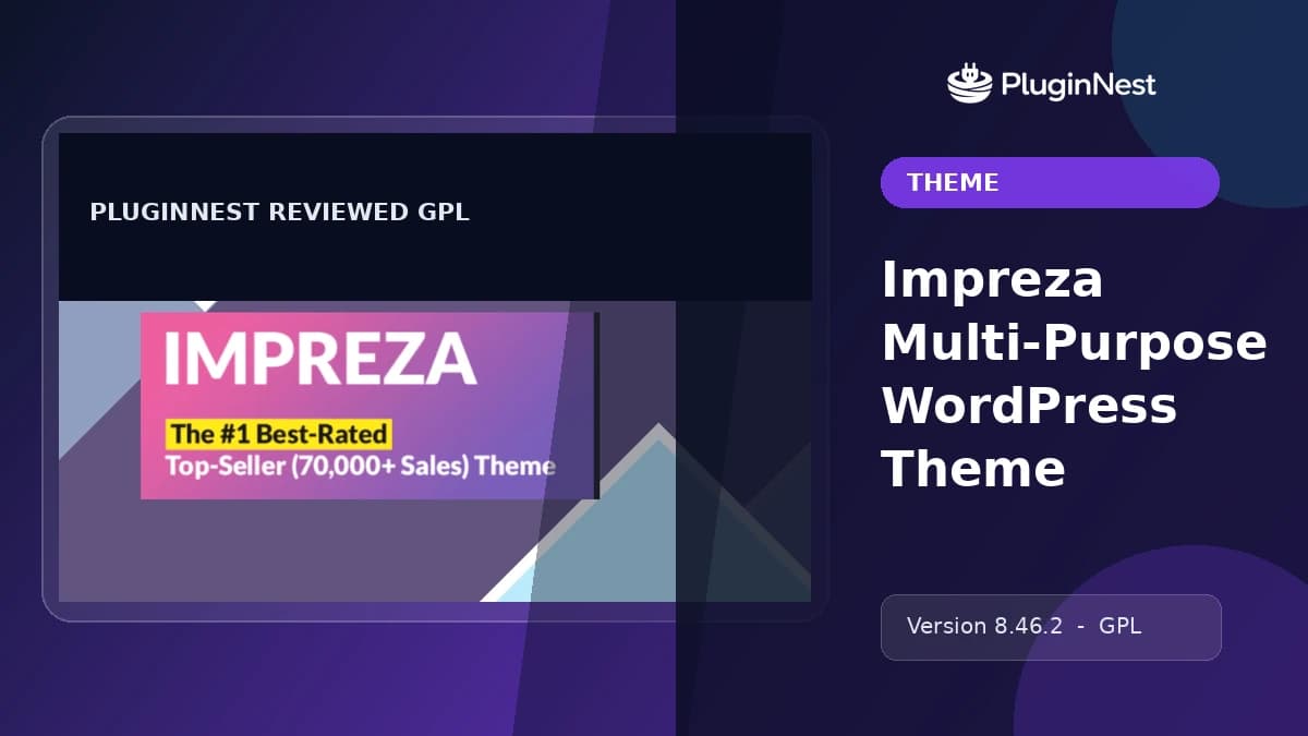 Impreza Multi-Purpose WordPress Theme product cover