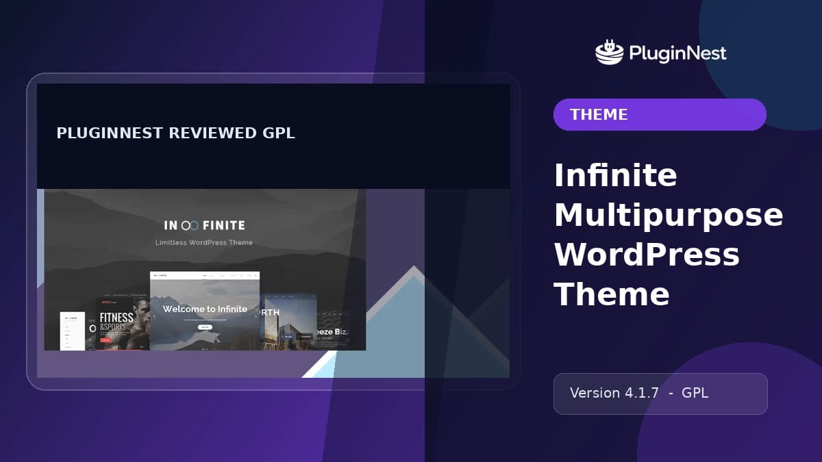 Infinite Multipurpose WordPress Theme product cover