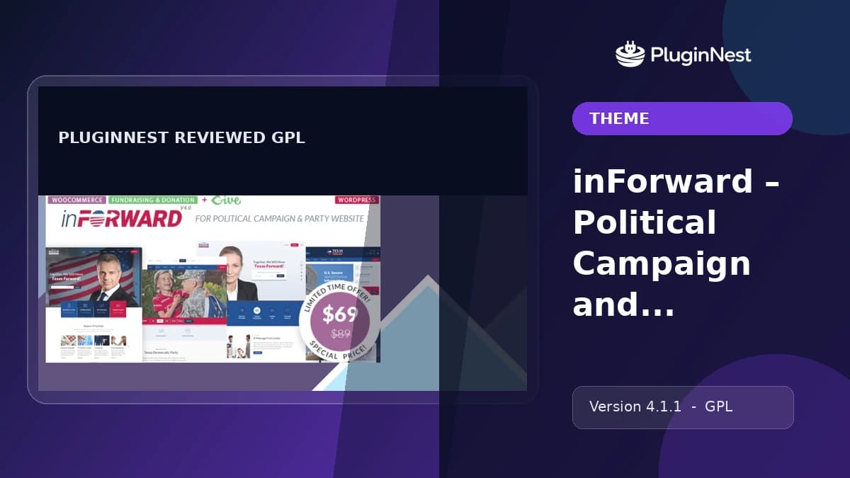 inForward – Political Campaign and Party WordPress Theme product cover