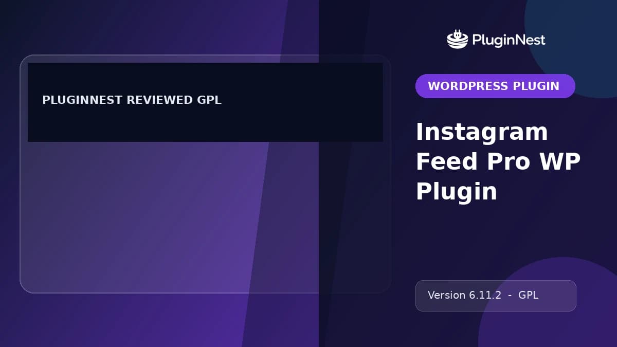 Instagram Feed Pro WP Plugin product cover