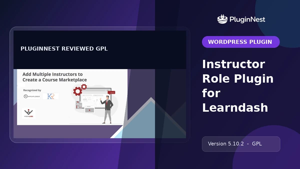 Instructor Role Plugin for Learndash product cover