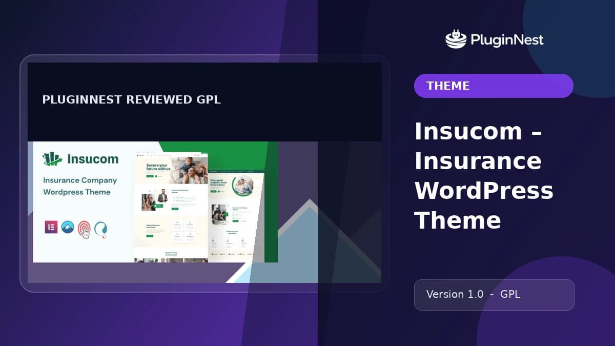 Insucom – Insurance WordPress Theme product cover