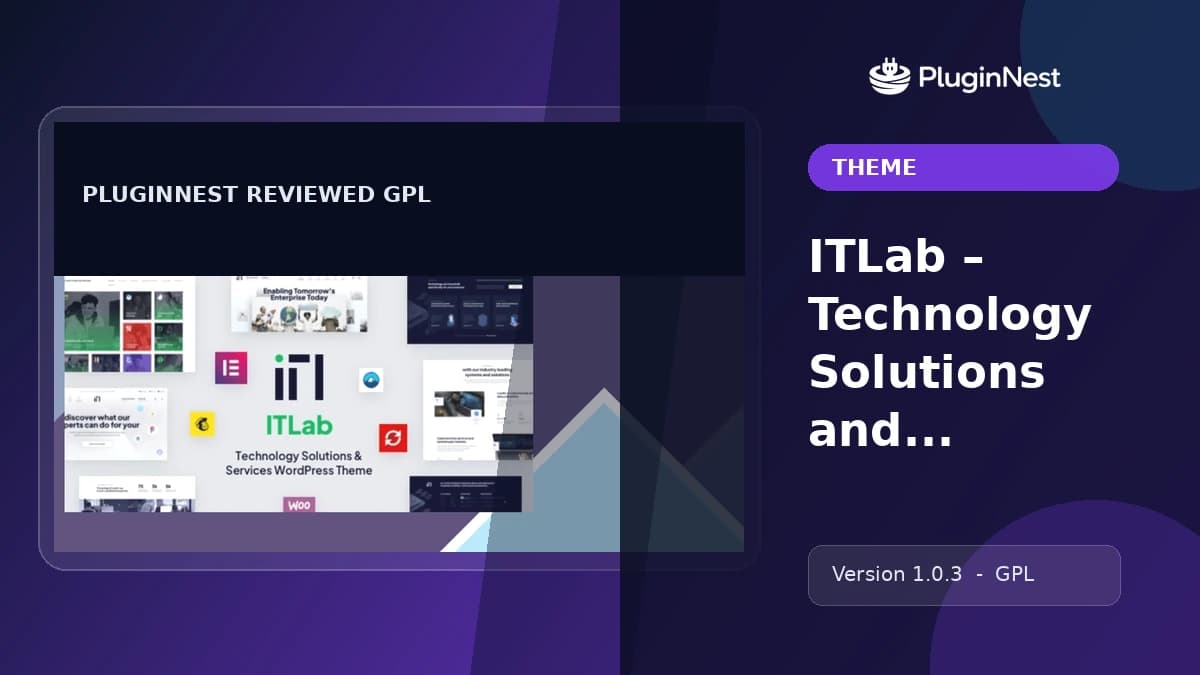 ITLab – Technology Solutions and Services WordPress Theme product cover