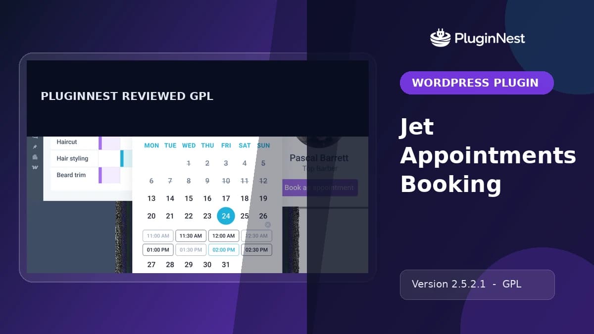 Jet Appointments Booking product cover