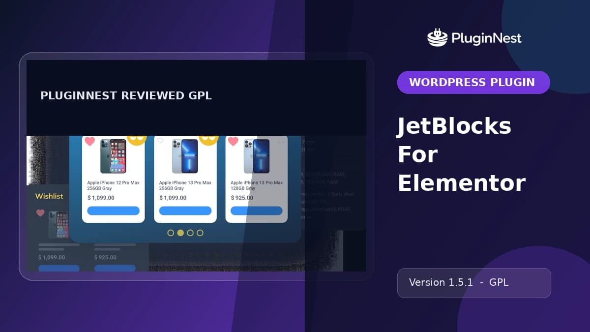 JetBlocks For Elementor product cover