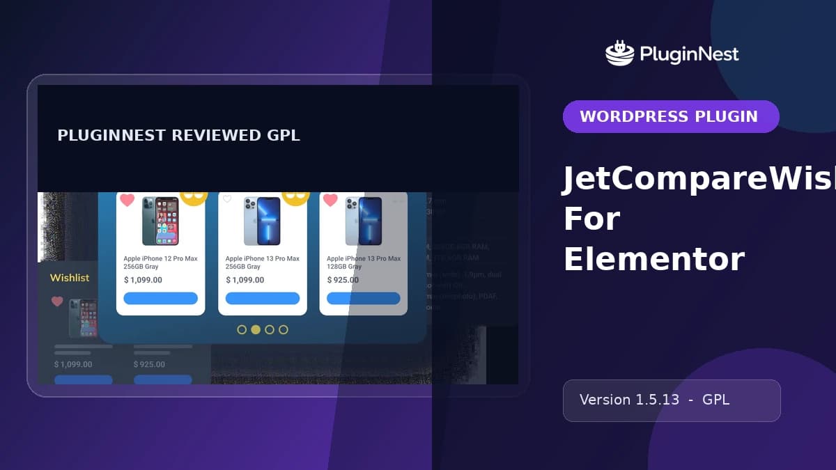 JetCompareWishlist For Elementor product cover