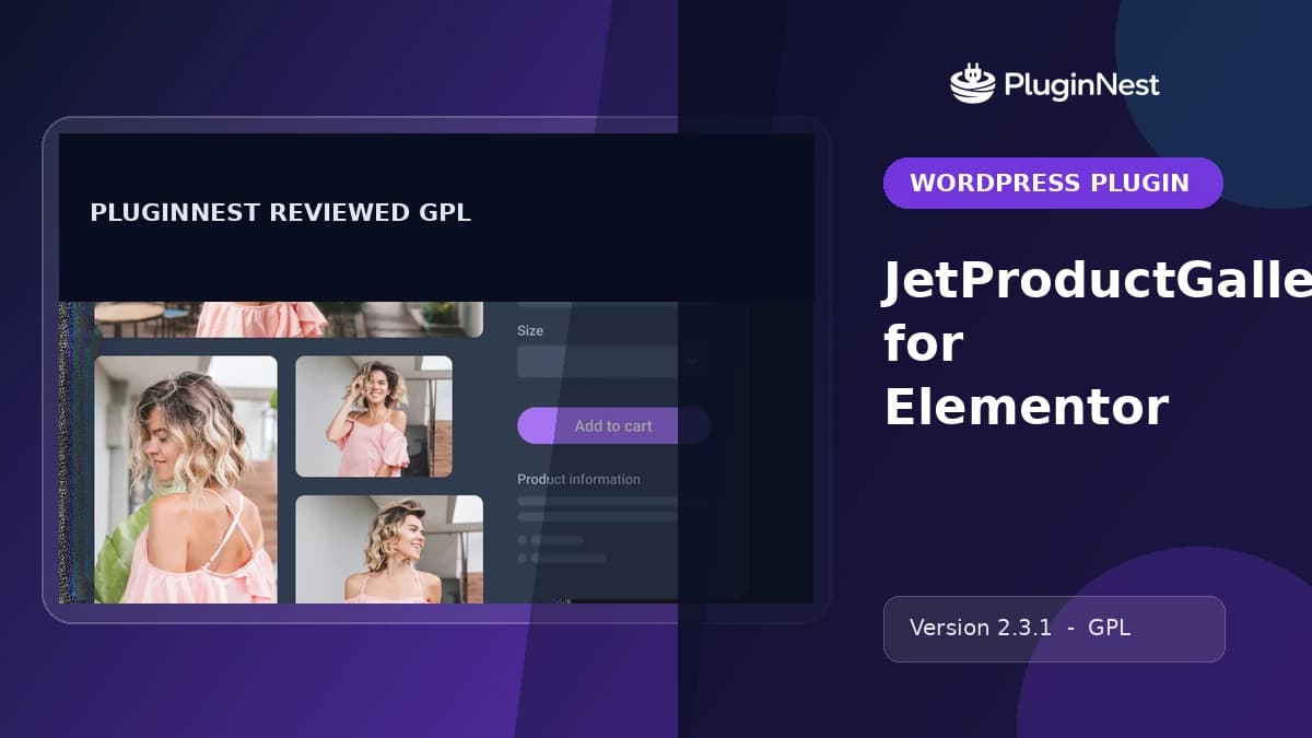 JetProductGallery for Elementor product cover