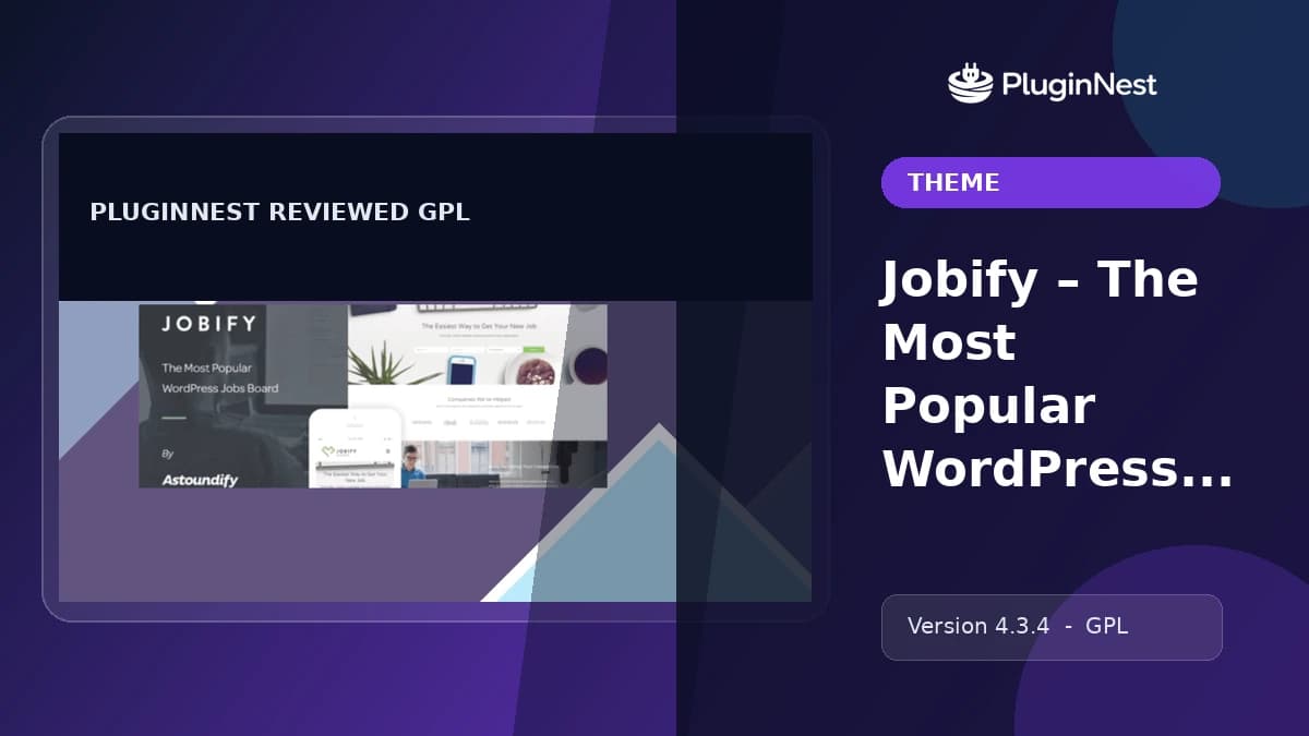 Jobify – The Most Popular WordPress Job Board Theme product cover