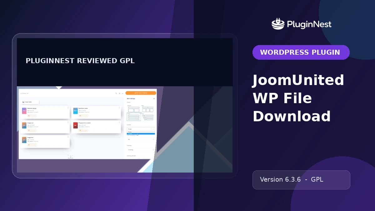 JoomUnited WP File Download product cover