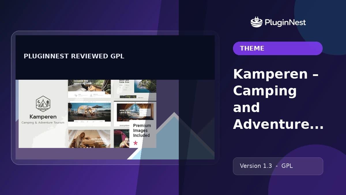 Kamperen – Camping and Adventure Tourism product cover
