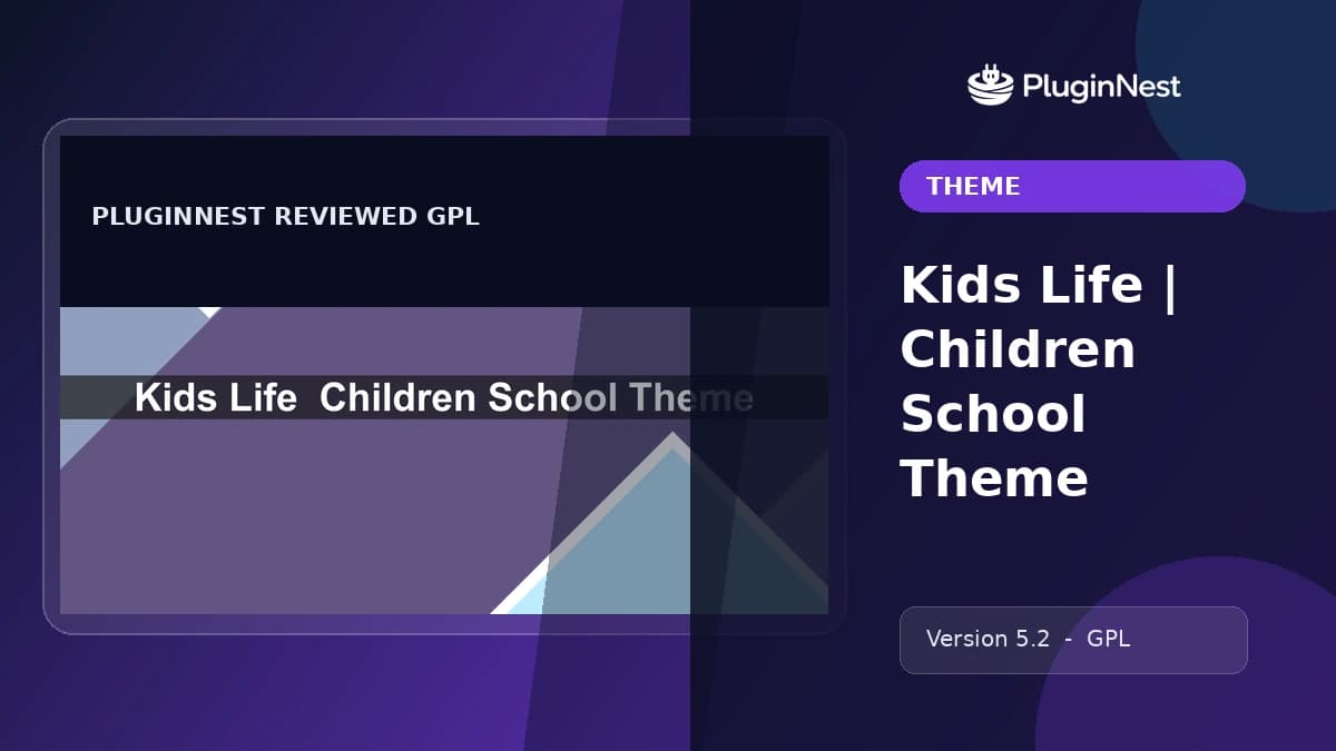 Kids Life | Children School Theme product cover