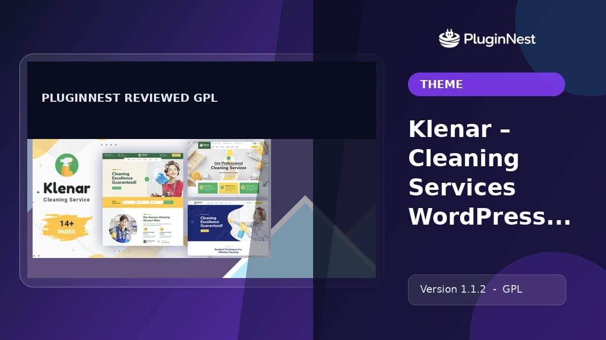 Klenar – Cleaning Services WordPress Theme + RTL product cover
