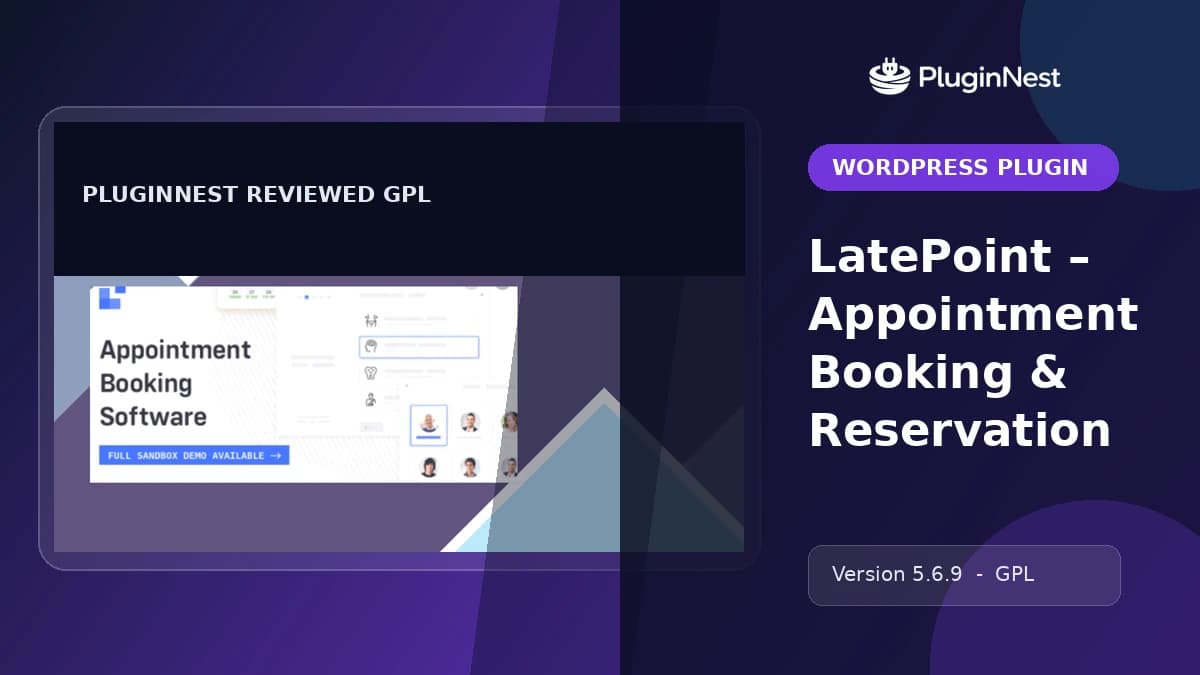 LatePoint – Appointment Booking & Reservation product cover