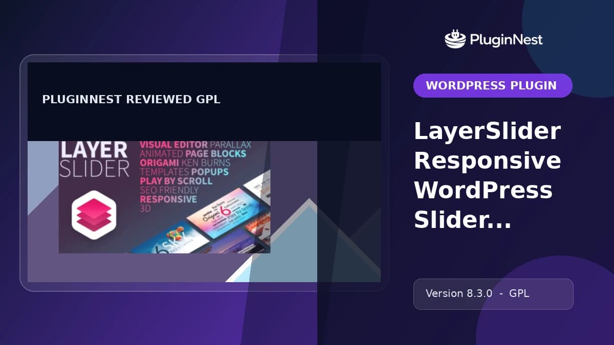 LayerSlider Responsive WordPress Slider Plugin product cover