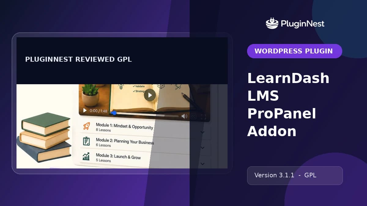 LearnDash LMS ProPanel Addon product cover