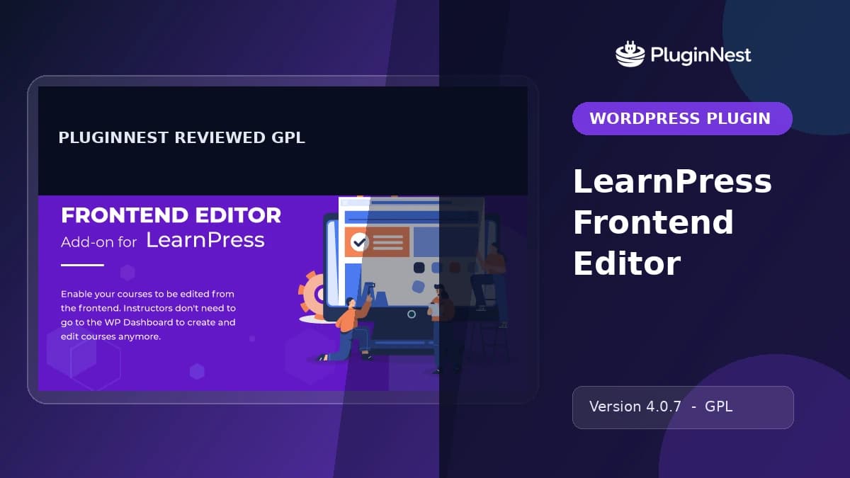 LearnPress Frontend Editor product cover