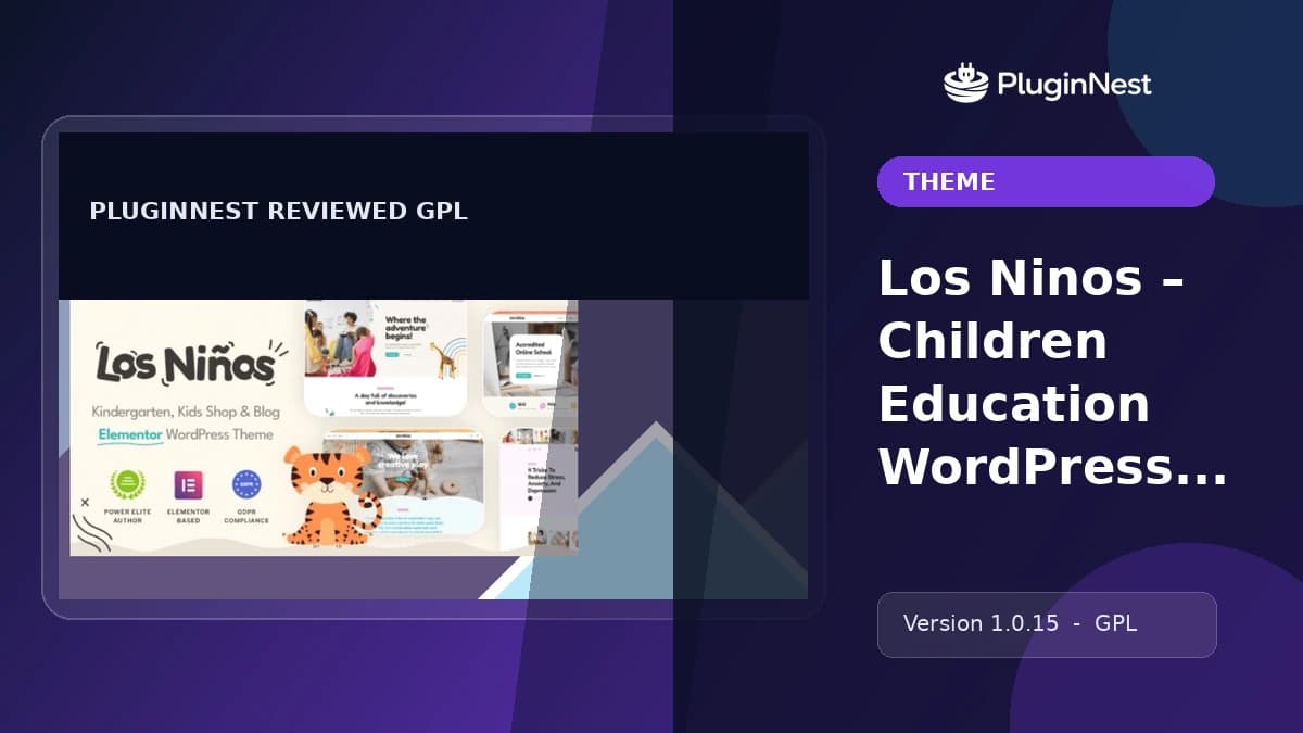 Los Ninos – Children Education WordPress Theme product cover