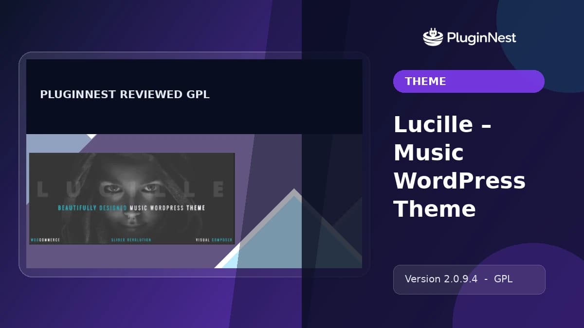 Lucille – Music WordPress Theme product cover