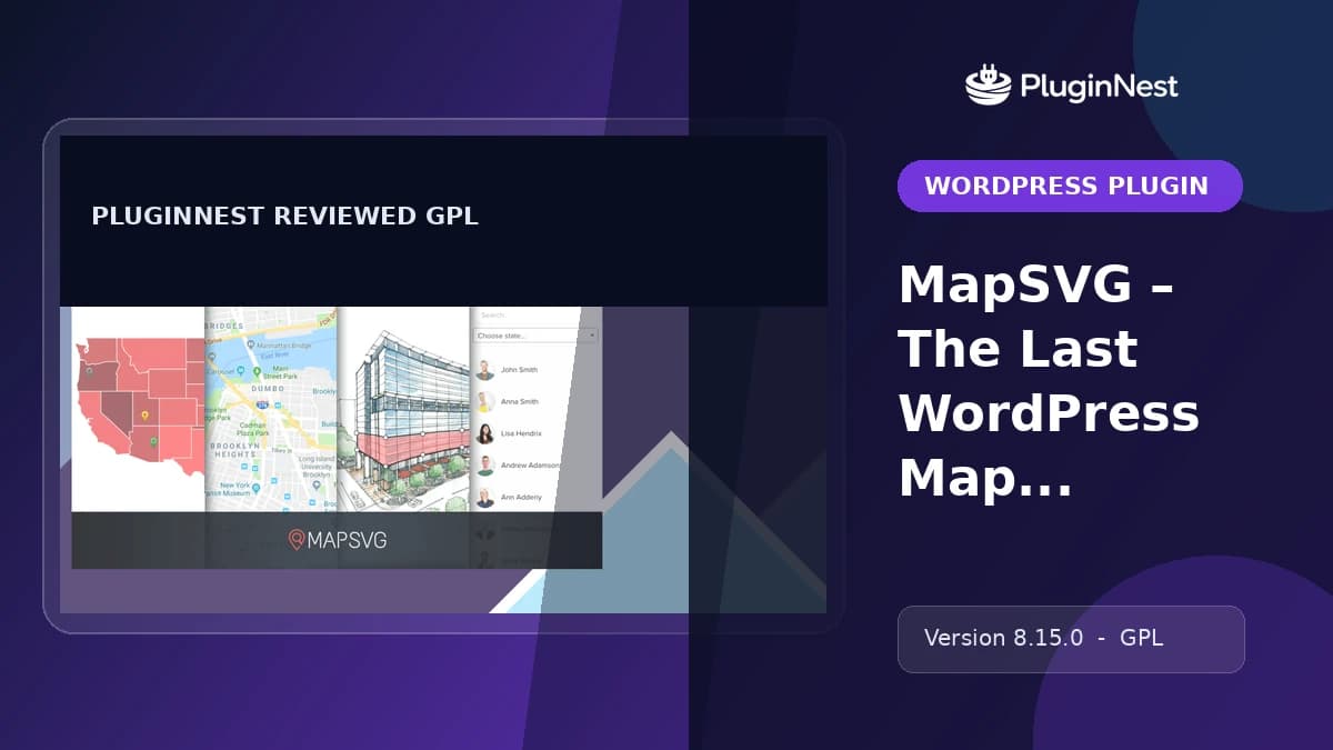 MapSVG – The Last WordPress Map Plugin You’ll Ever Need product cover