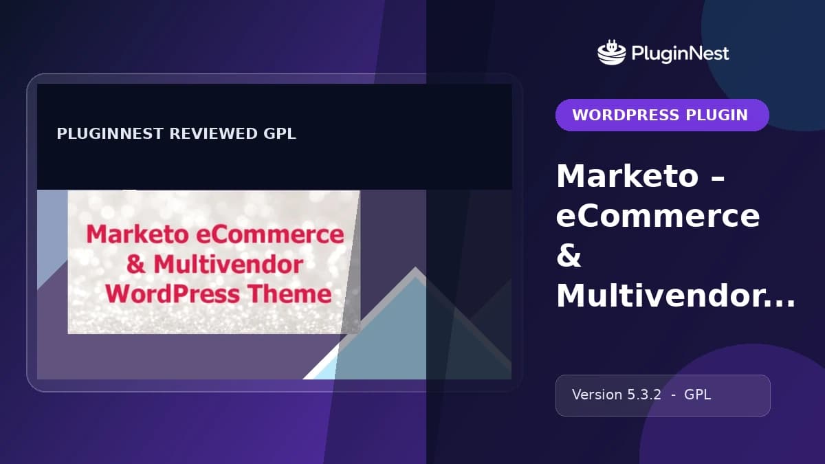 Marketo – eCommerce & Multivendor Marketplace Woocommerce WordPress Theme product cover