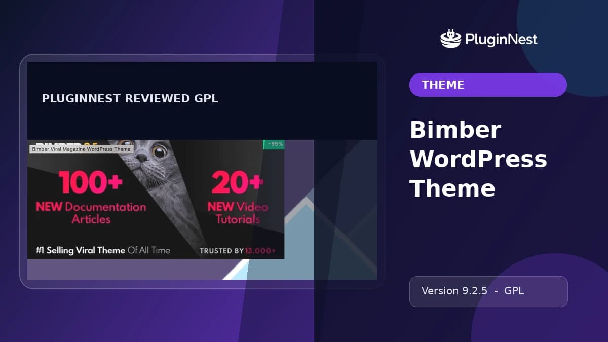 Bimber WordPress Theme product cover