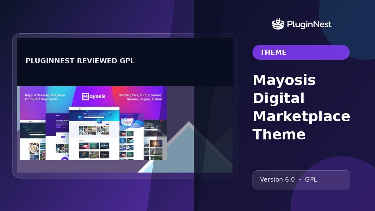 Mayosis Digital Marketplace Theme product cover
