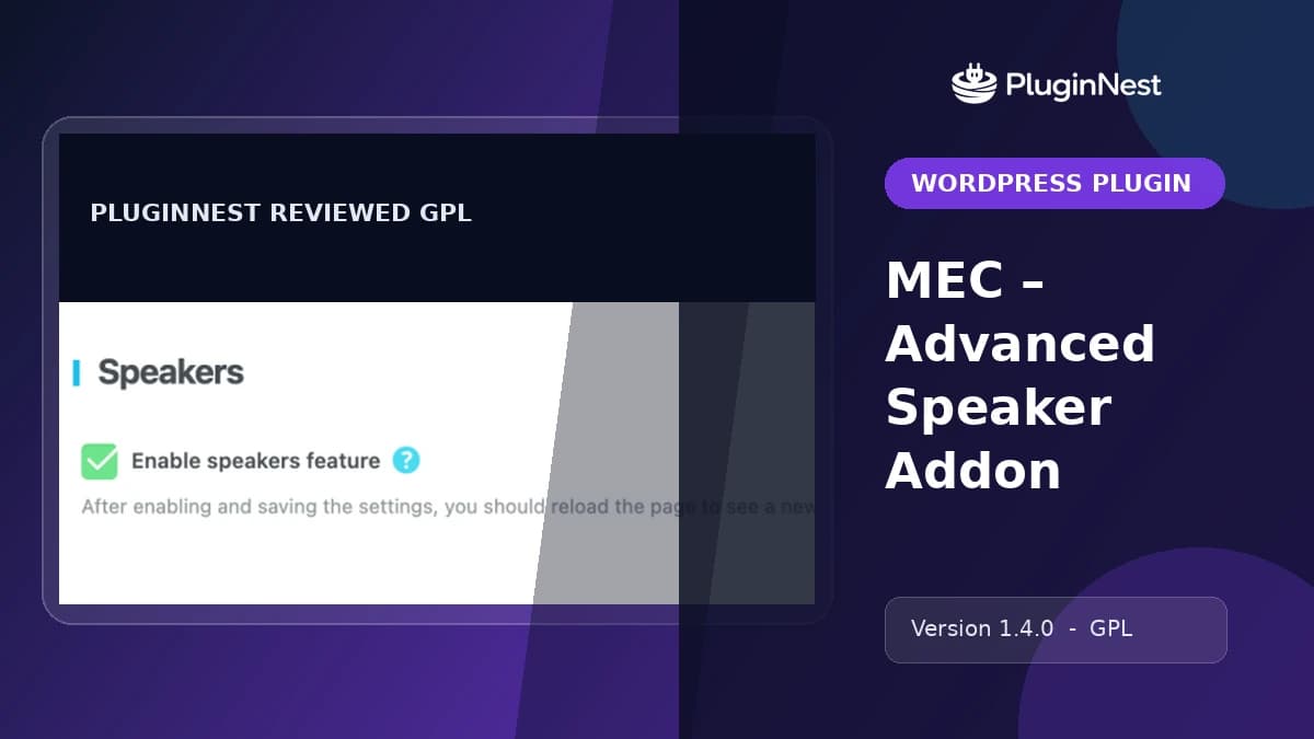 MEC – Advanced Speaker Addon product cover