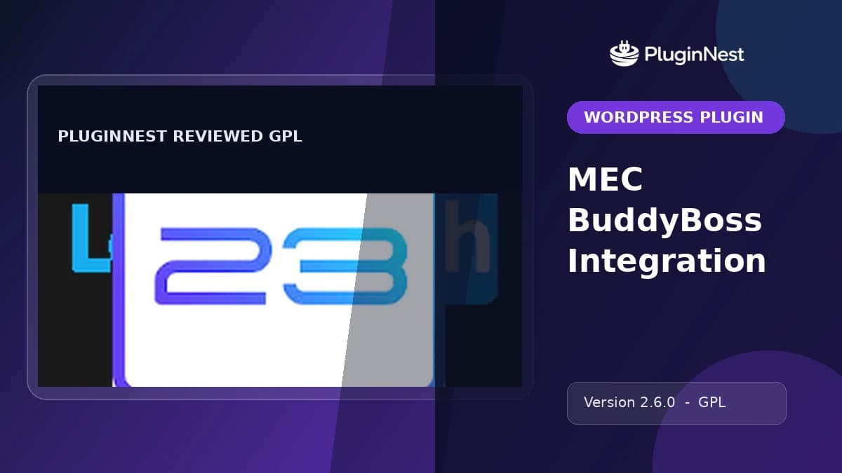 MEC BuddyBoss Integration product cover