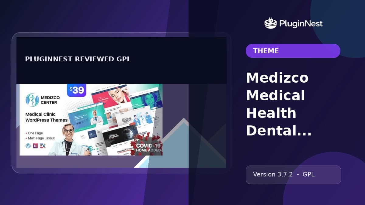 Medizco Medical Health Dental Care Clinic Theme product cover