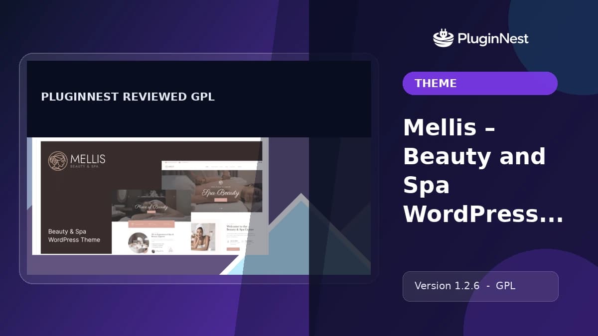 Mellis – Beauty and Spa WordPress Theme product cover