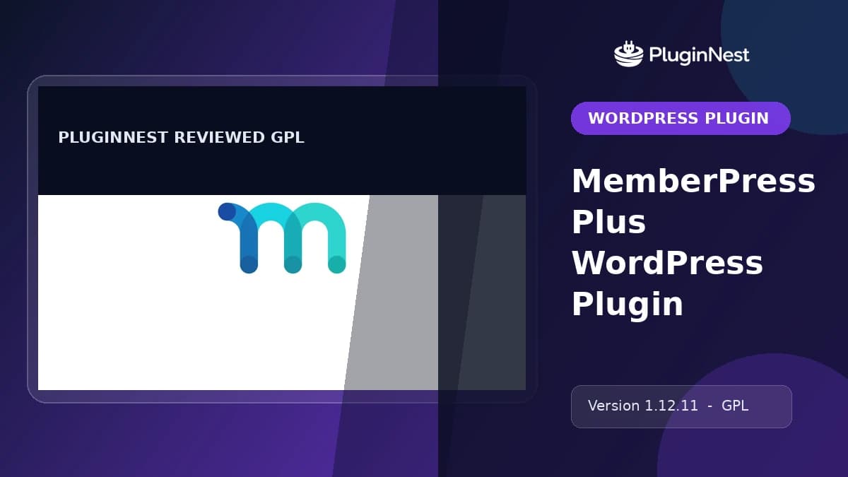 MemberPress Plus WordPress Plugin product cover