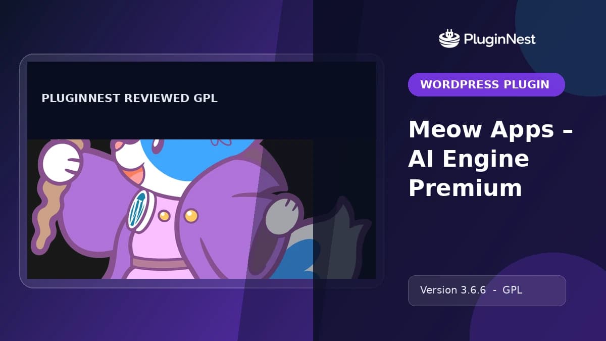 Meow Apps – AI Engine Premium product cover