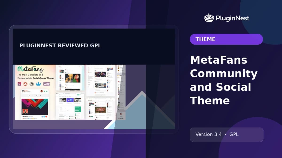 MetaFans Community and Social Theme product cover