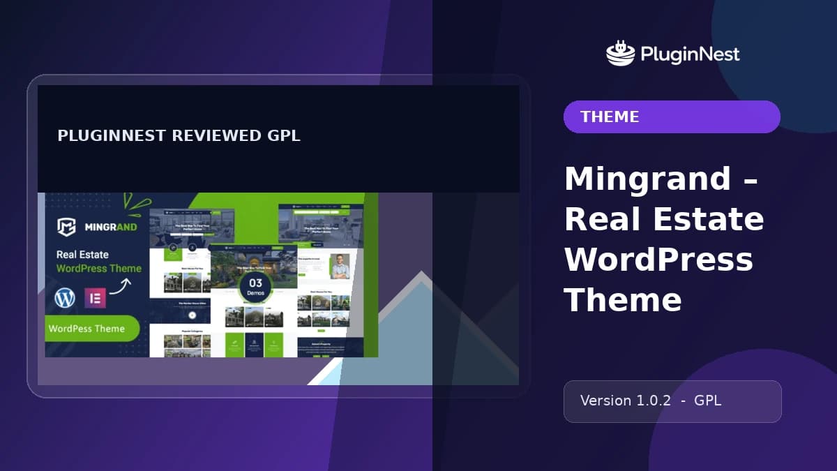 Mingrand – Real Estate WordPress Theme product cover