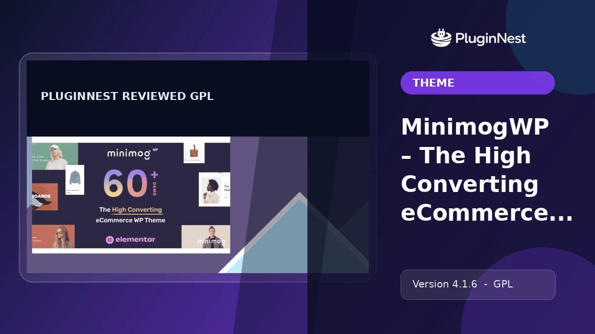 MinimogWP – The High Converting eCommerce Theme product cover