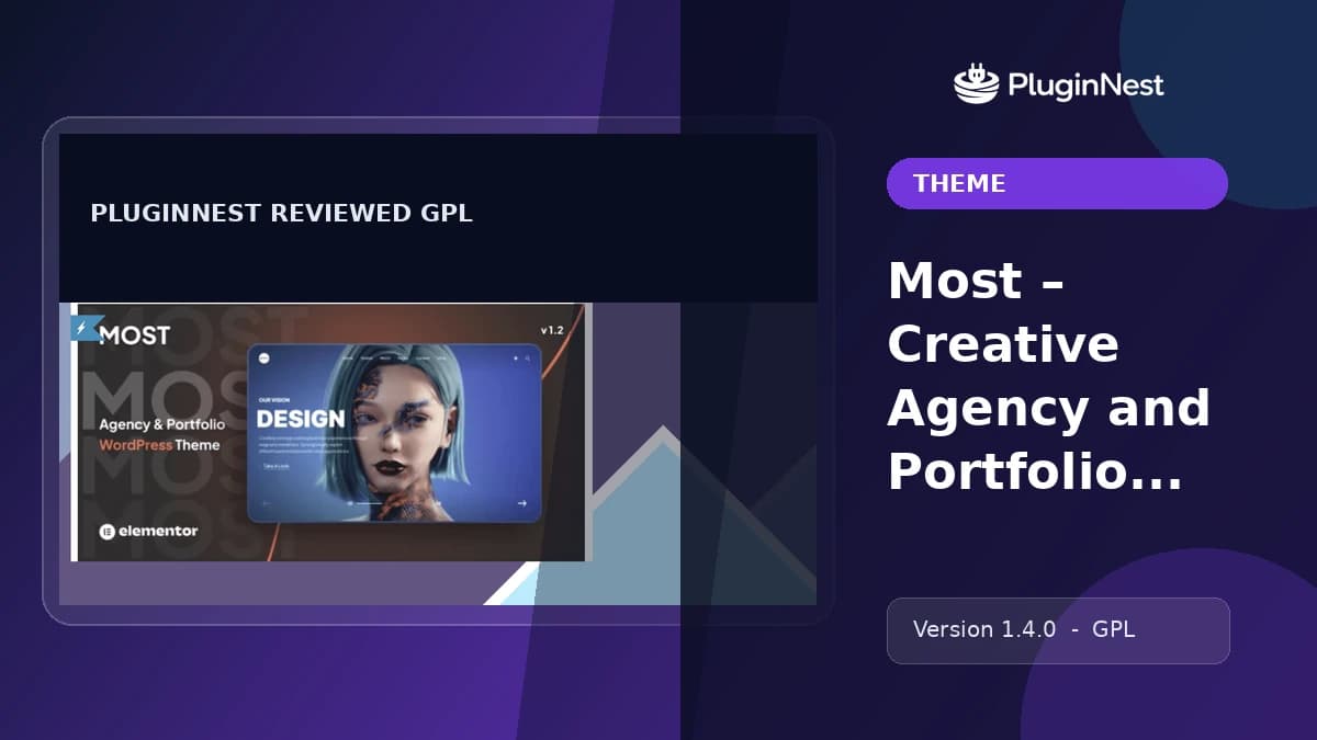Most – Creative Agency and Portfolio Theme product cover