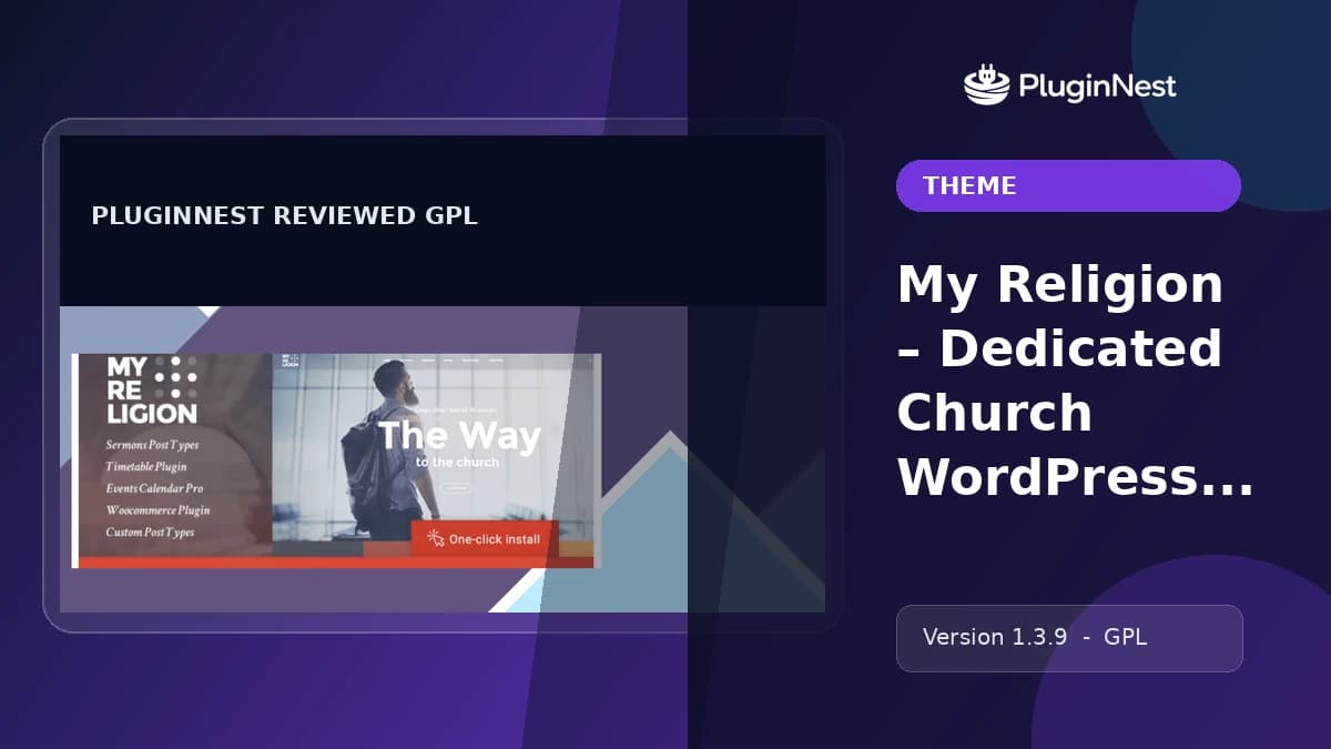 My Religion – Dedicated Church WordPress Theme by cmsmasters product cover