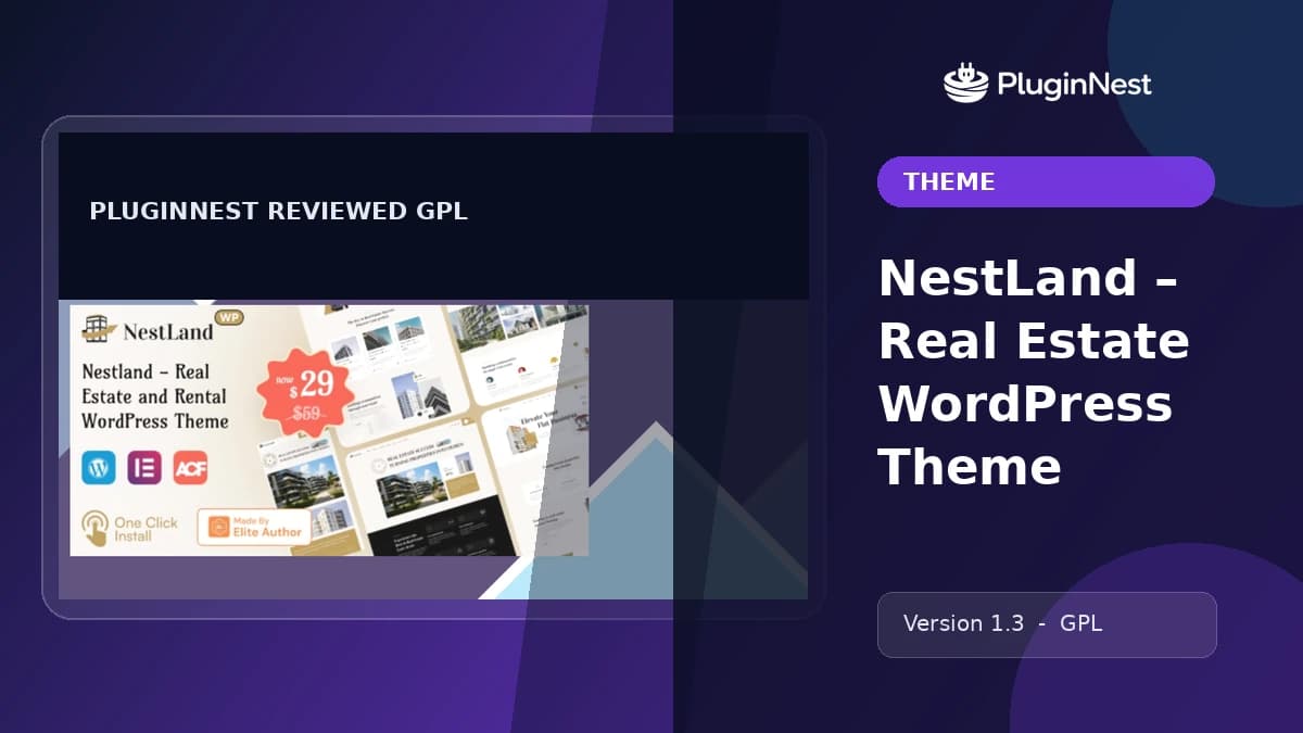 NestLand – Real Estate WordPress Theme product cover