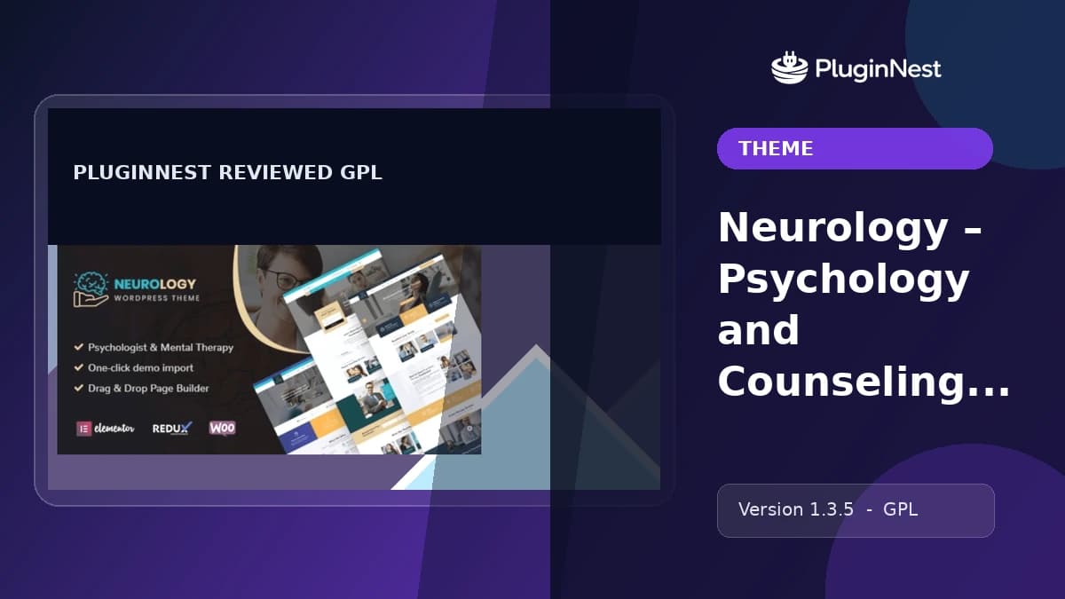 Neurology – Psychology and Counseling WordPress Theme product cover