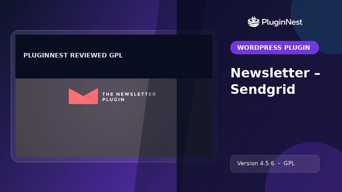 Newsletter – Sendgrid product cover