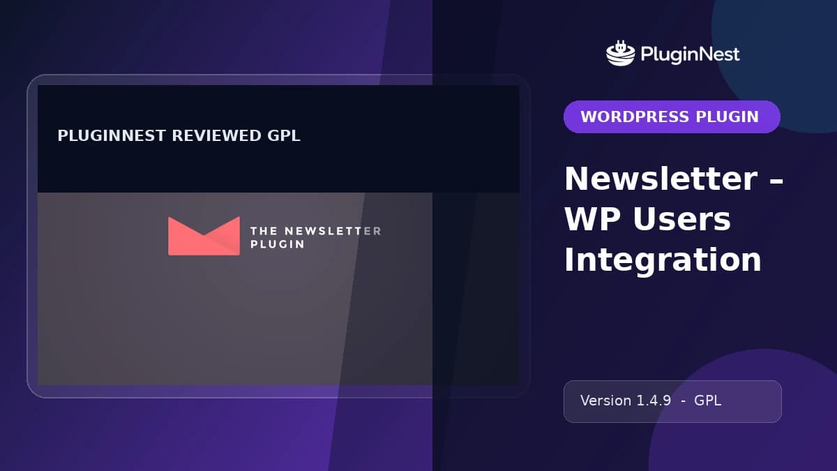 Newsletter – WP Users Integration product cover
