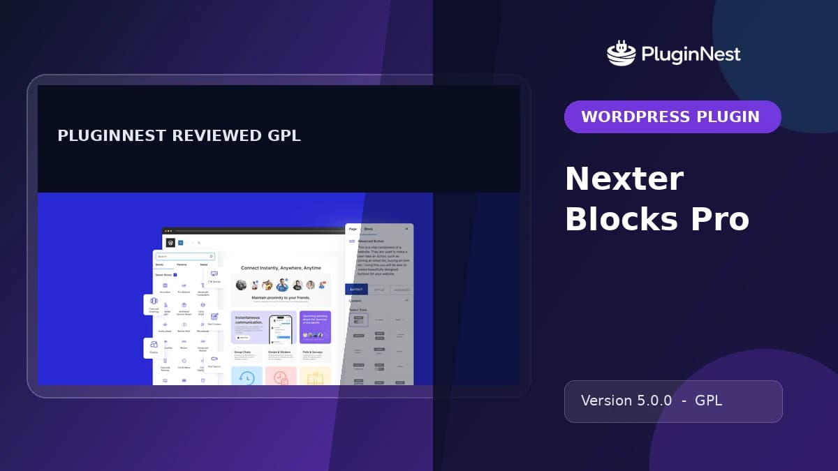 Nexter Blocks Pro product cover