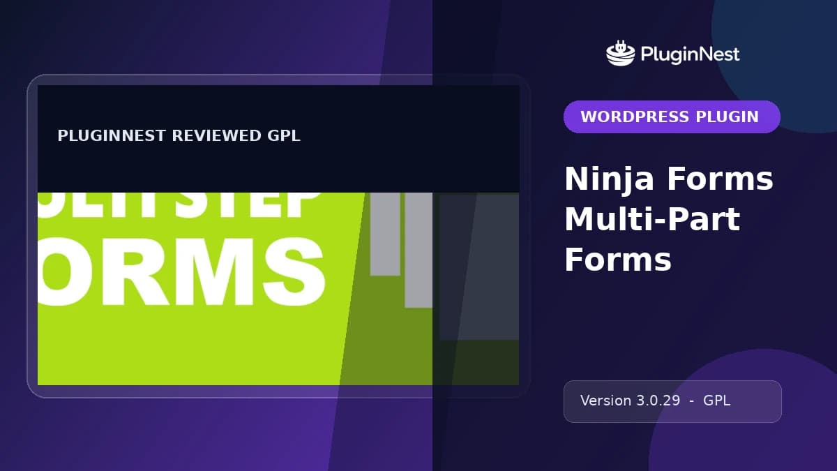 Ninja Forms Multi-Part Forms product cover