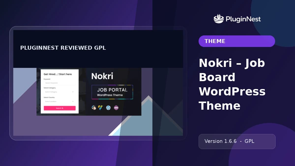 Nokri – Job Board WordPress Theme product cover