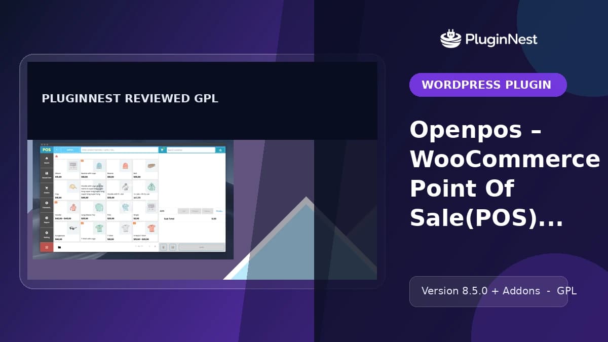 Openpos – WooCommerce Point Of Sale(POS) Plus Addons product cover